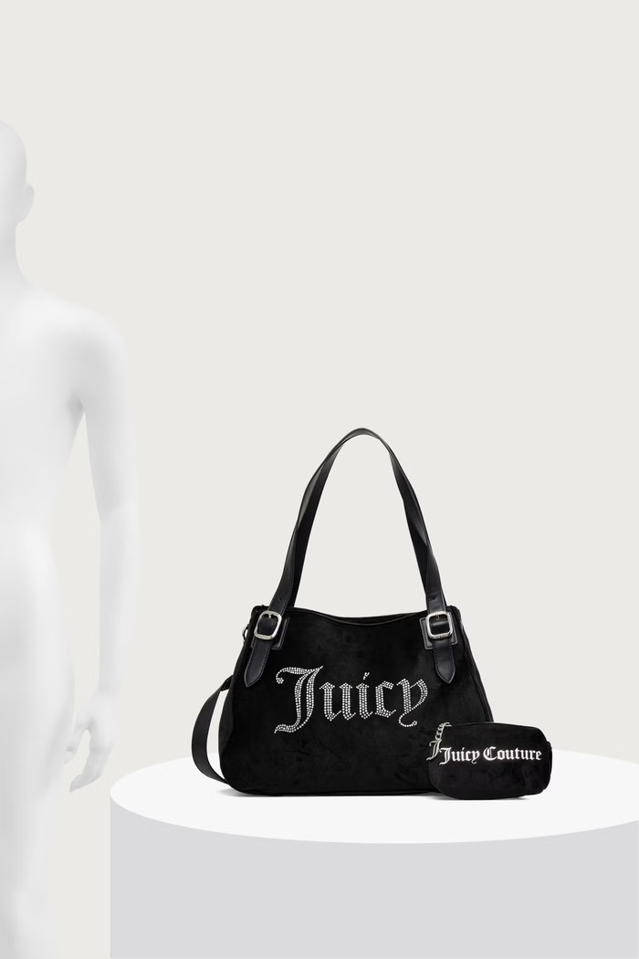 Juicy Couture Torba za žene od velura KIMBERLY BIJQL99COWZC