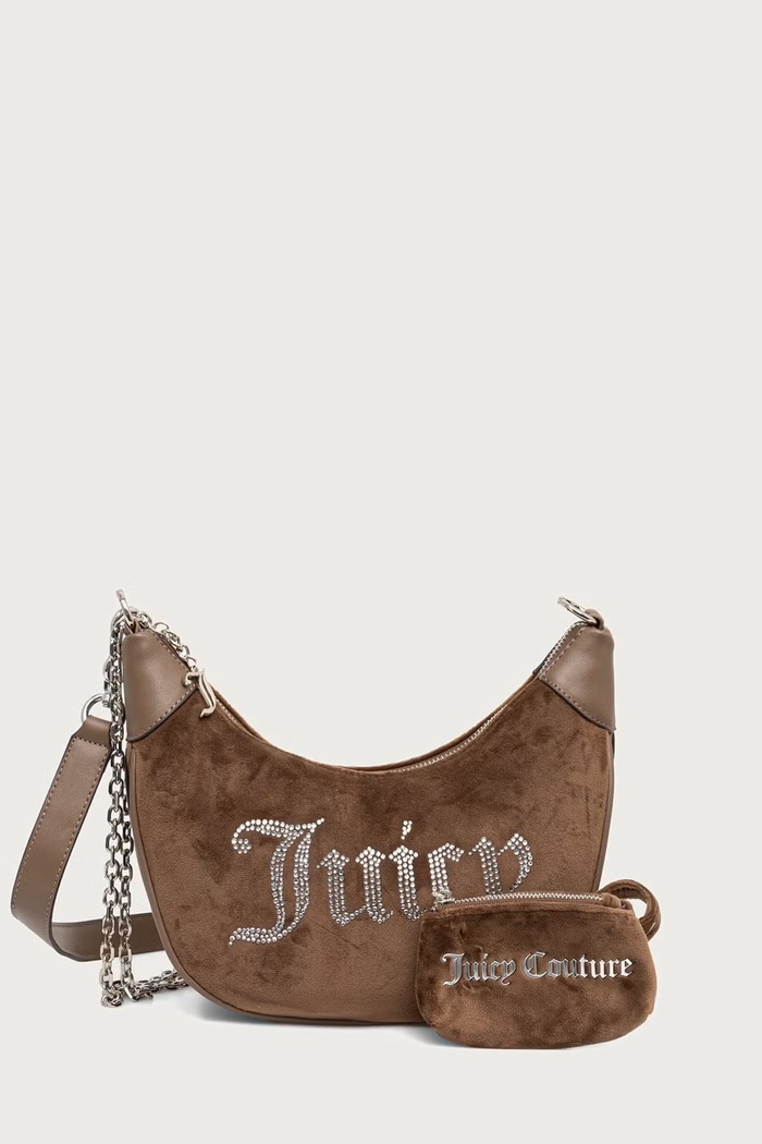 Juicy Couture Чанта crossbody дамска KIMBERLY кафяв BIJQL99CJWZC
