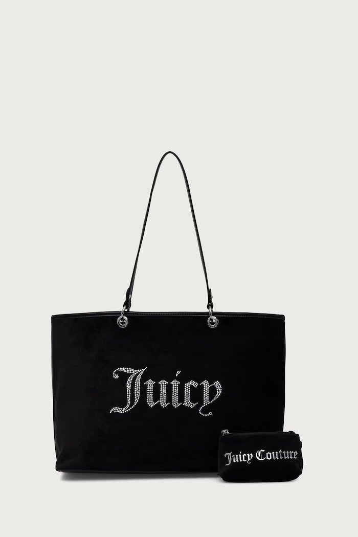Juicy Couture Torebka shopper damska KIMBERLY czarny BIJQL99CFWZC