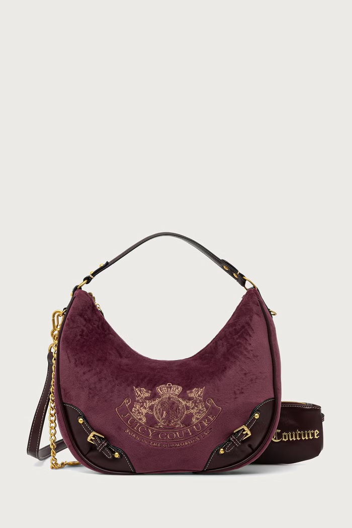 Juicy Couture Crossbody kabelka dámska TWIG NARRATIVE burgundské BIJTG99C7WZC