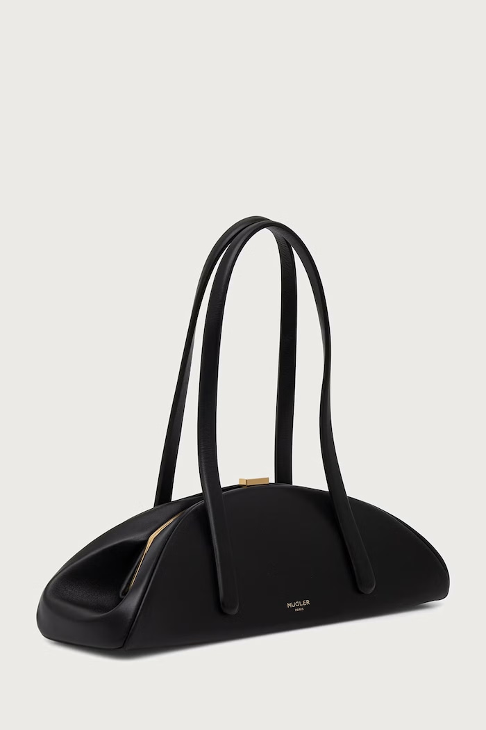 MUGLER Torebka damska skórzana 26F10SA00619049 czarny AW26