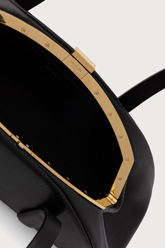Torebka damska skórzana MUGLER czarny 26F10SA00619049