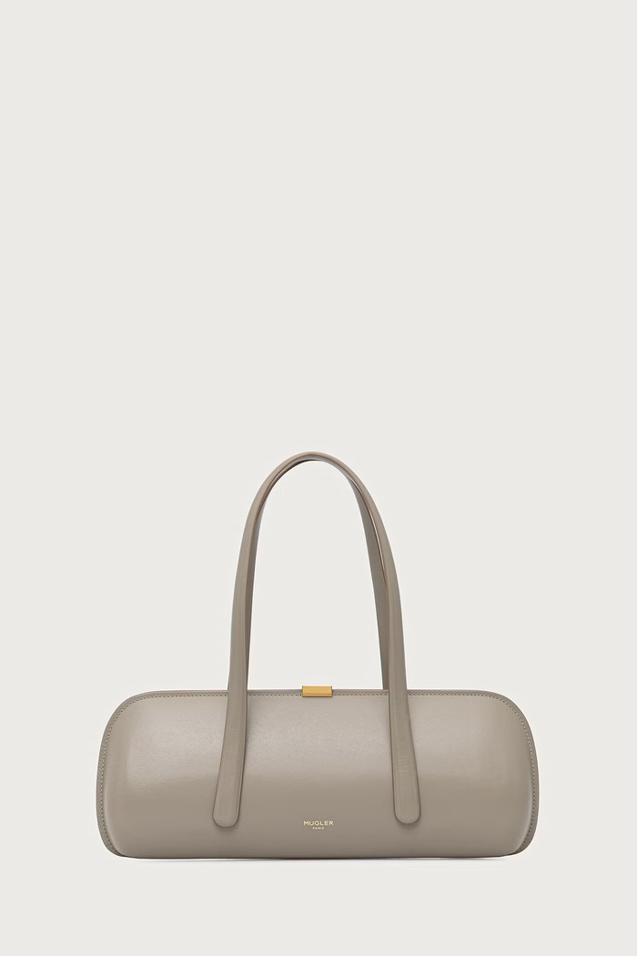 MUGLER Kopertówka damska skórzana szary 26F10SA00609050