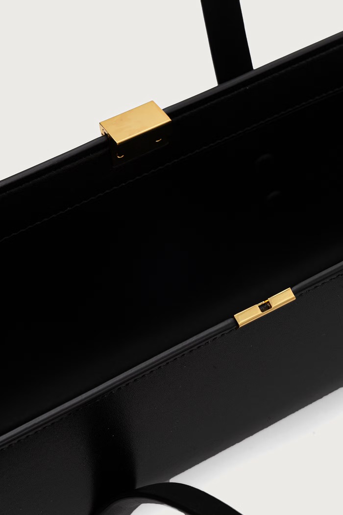 Geantă plic pentru femei din piele MUGLER negru 26F10SA00609050