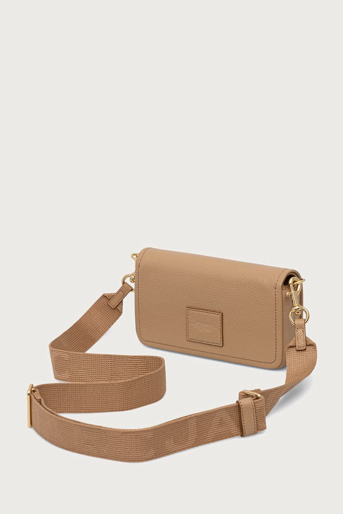 Doplnky MARC JACOBS Crossbody kabelka dámska kožená THE MINI BAG 2S4SMN080S02 béžová