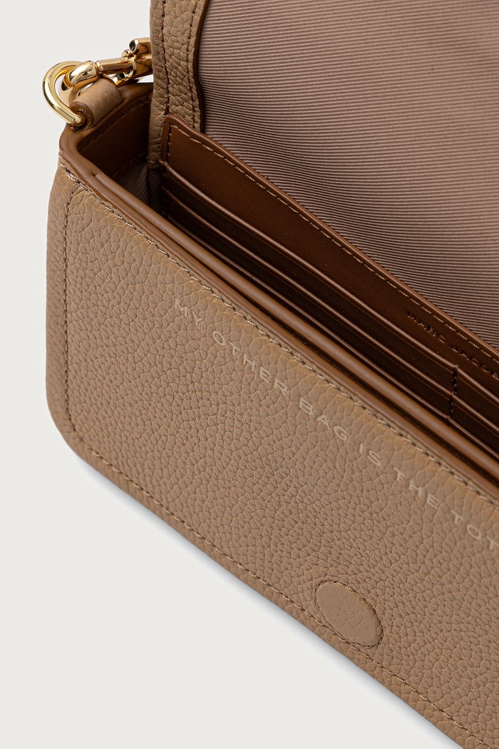Crossbody kabelka dámska kožená THE MINI BAG MARC JACOBS béžová 2S4SMN080S02