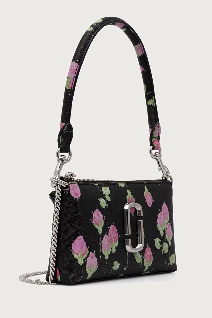 MARC JACOBS Crossbody torba za žene od kože THE POCHETTE 2F6SMN013S02 crna AW26