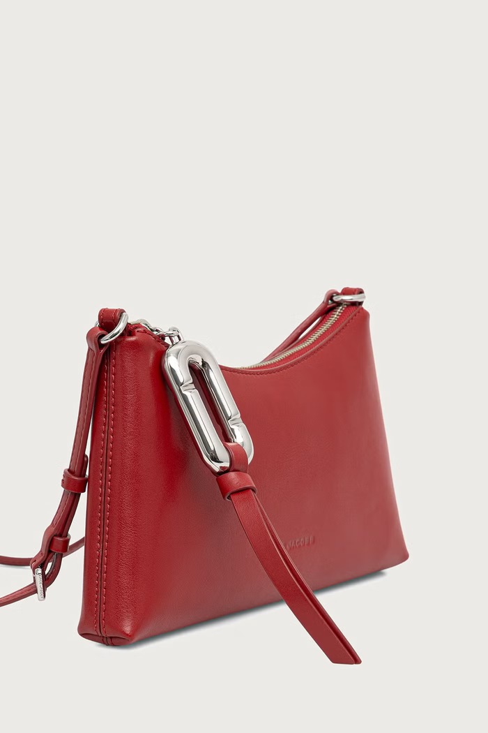 MARC JACOBS Torebka crossbody damska skórzana POUCH MINI BAG 2F6SMN011S01 czerwony AW26