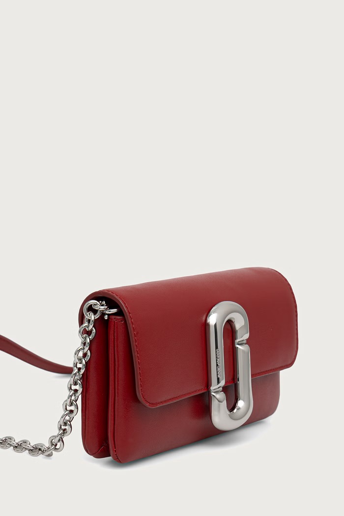 MARC JACOBS Kabelka dámska kožená SCENE 2F6SMN012S01 červená AW26