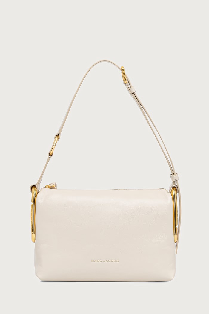 MARC JACOBS Torebka crossbody damska skórzana MEDIUM SHOULDER BAG beżowy 2P6HCR007H01