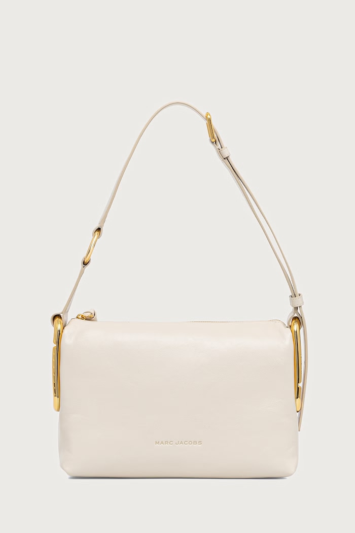 MARC JACOBS Torebka crossbody damska skórzana MEDIUM SHOULDER BAG beżowy 2P6HCR007H01