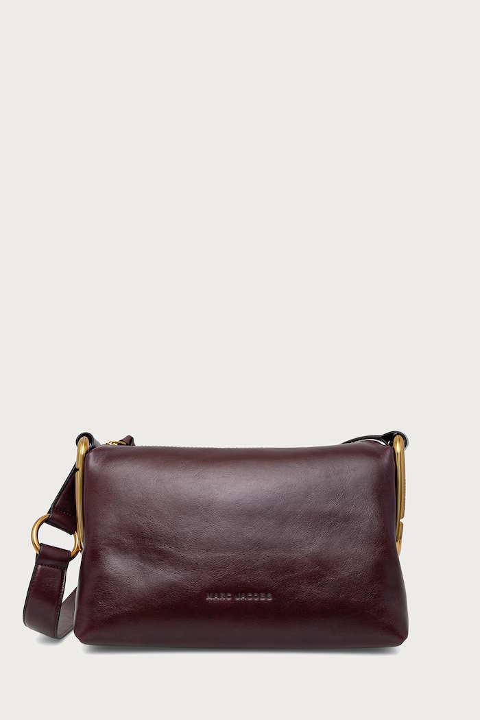 MARC JACOBS Torebka crossbody damska skórzana MEDIUM SHOULDER BAG bordowy 2P6HCR007H01