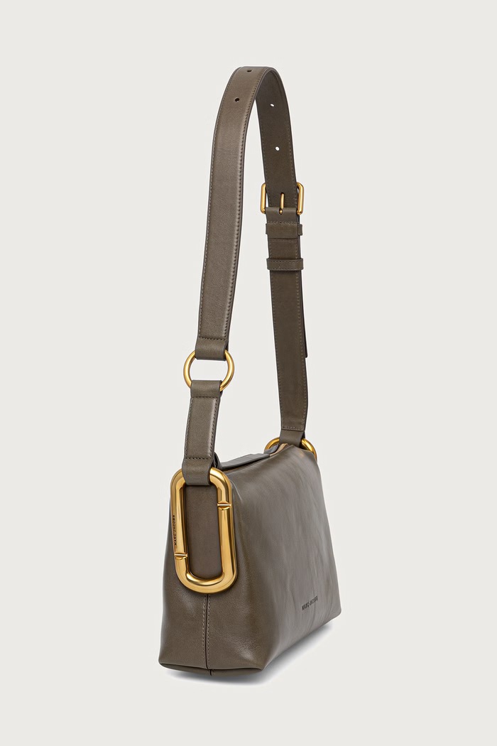 MARC JACOBS Crossbody torbica ženska usnjena MEDIUM SHOULDER BAG 2P6HCR007H01 zelena AW26
