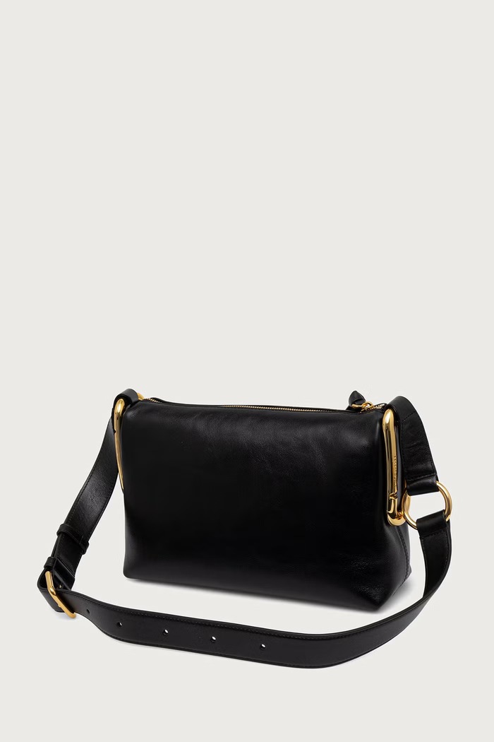 Dodatki MARC JACOBS Crossbody torbica ženska usnjena MEDIUM SHOULDER BAG 2P6HCR007H01 črna