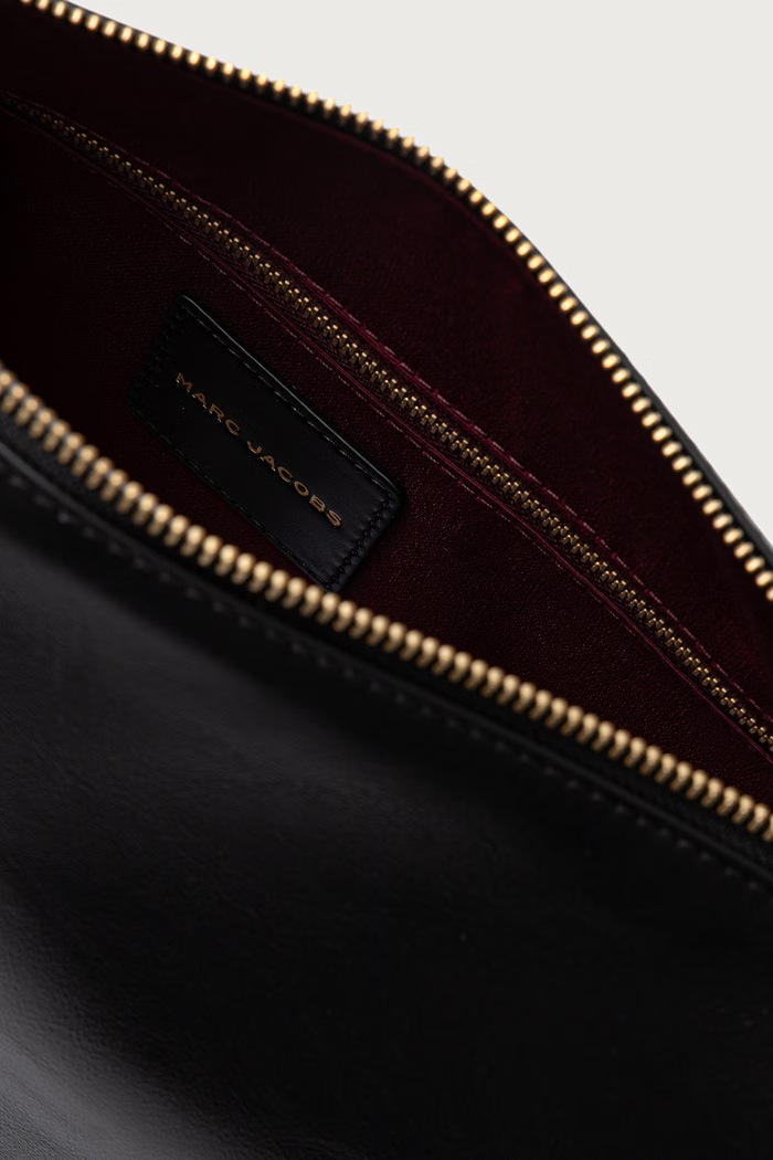 Crossbody torbica ženska usnjena MEDIUM SHOULDER BAG MARC JACOBS črna 2P6HCR007H01
