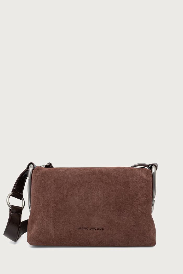 MARC JACOBS Crossbody torbica ženska semišasta MEDIUM SHOULDER BAG rjava 2F6HCR017H01