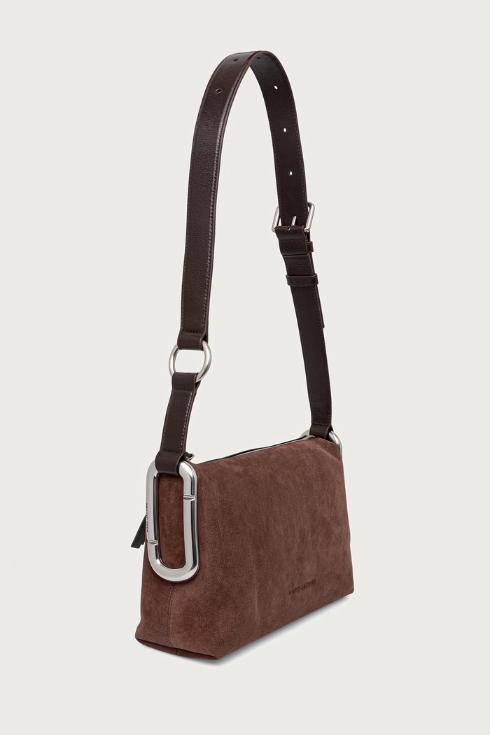 MARC JACOBS Crossbody torbica ženska semišasta MEDIUM SHOULDER BAG 2F6HCR017H01 rjava AW26