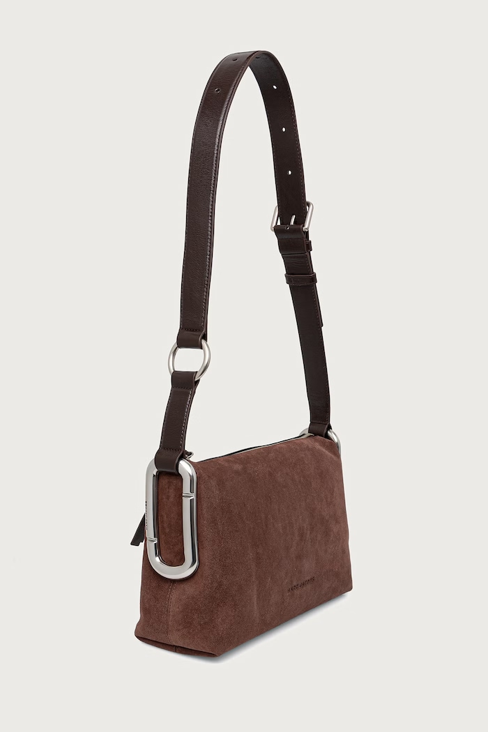 MARC JACOBS Crossbody torbica ženska semišasta MEDIUM SHOULDER BAG 2F6HCR017H01 rjava AW26