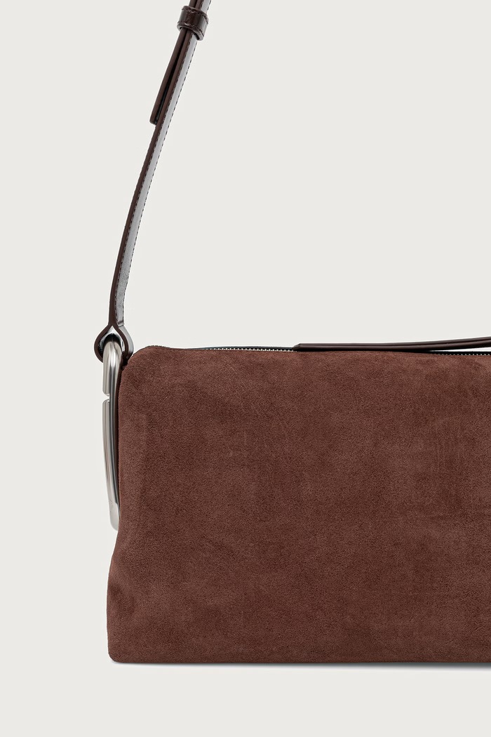 Dodatki MARC JACOBS Crossbody torbica ženska semišasta MEDIUM SHOULDER BAG 2F6HCR017H01 rjava