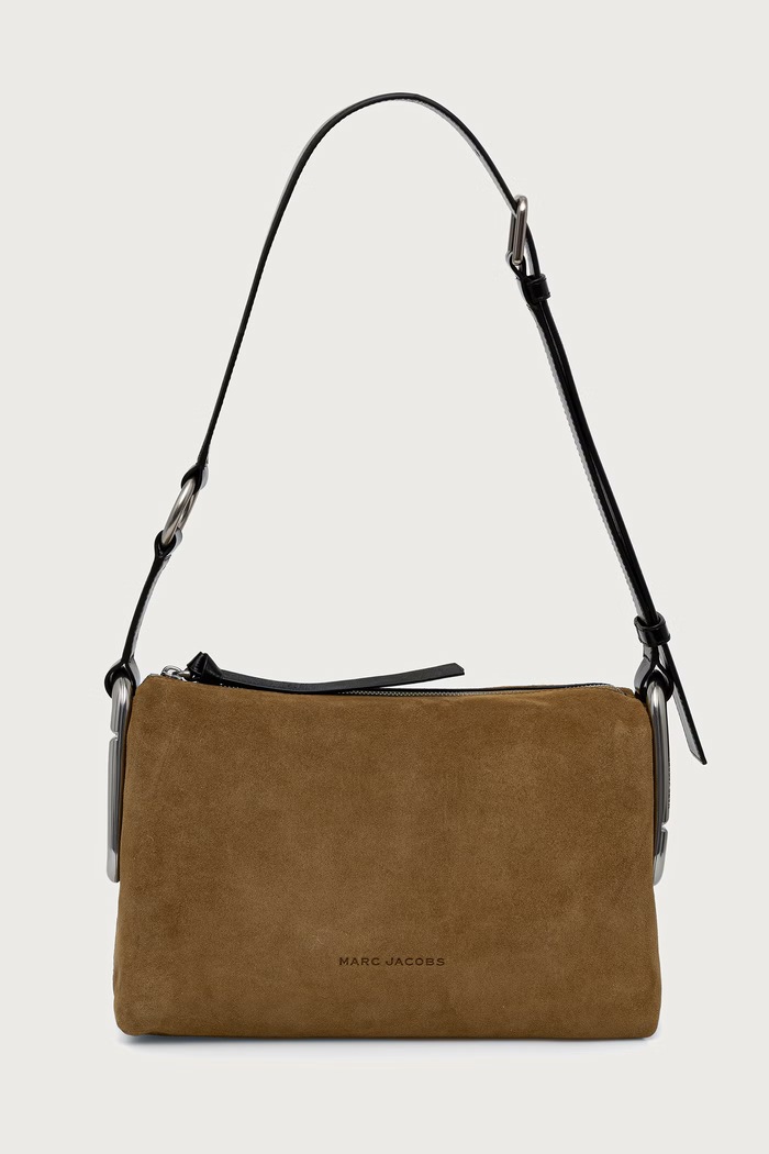 MARC JACOBS Torebka crossbody damska zamszowa SCENE MEDIUM SHOULDER zielony 2F6HCR017H01