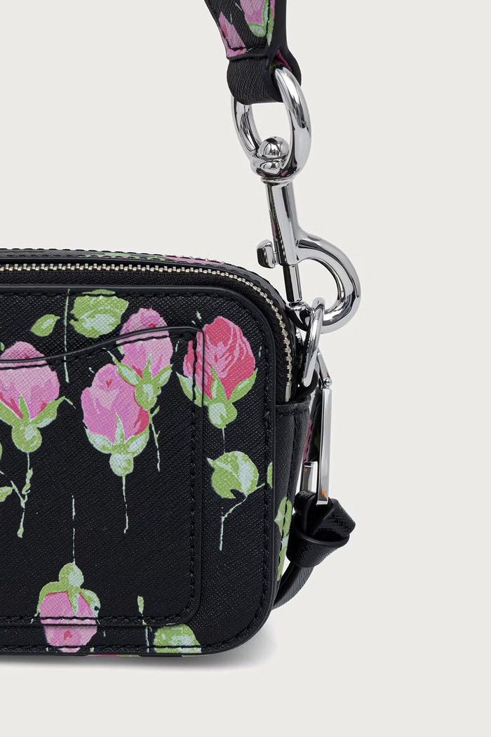 Dodaci MARC JACOBS Crossbody torba za žene od kože THE SNAPSHOT 2F6HCR012H01 crna