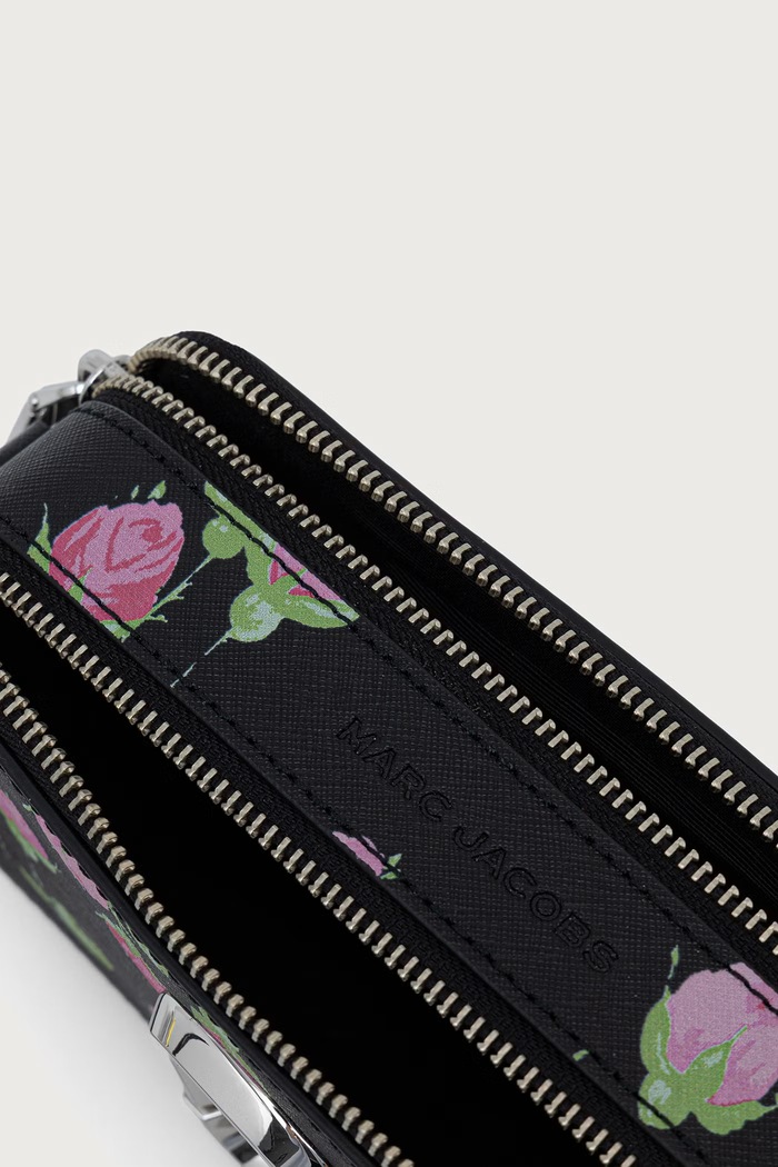 Crossbody torba za žene od kože THE SNAPSHOT MARC JACOBS crna 2F6HCR012H01