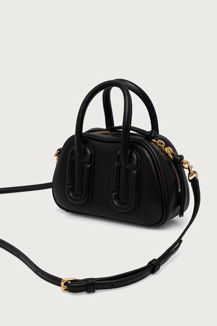 Doplnky MARC JACOBS Crossbody kabelka dámska kožená BABE MINI 2F6HSC005H01 čierna