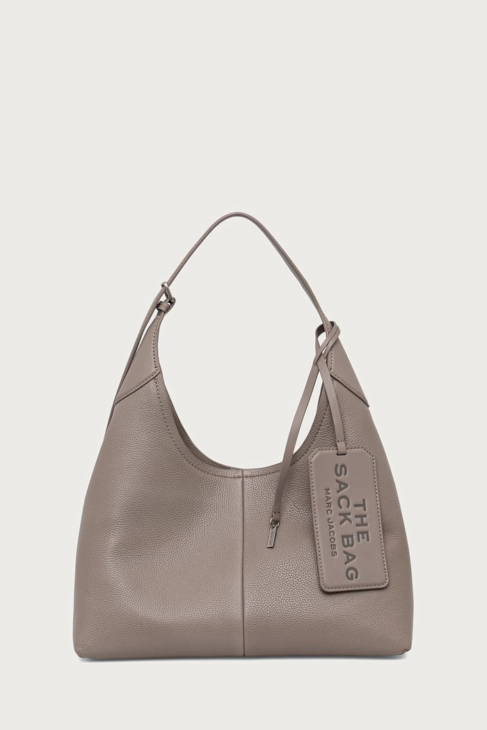 MARC JACOBS Kabelka typu shopper dámska kožená THE BELTED SACK béžová 2P6HSH027H01