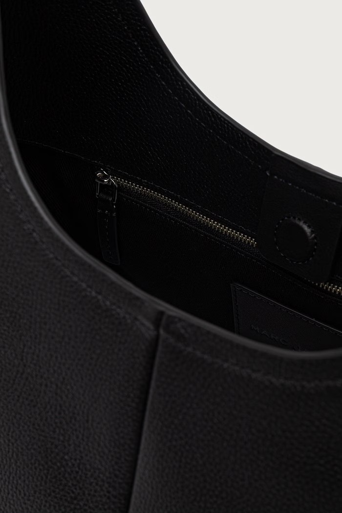 Kabelka typu shopper dámska kožená THE BELTED SACK MARC JACOBS čierna 2P6HSH027H01