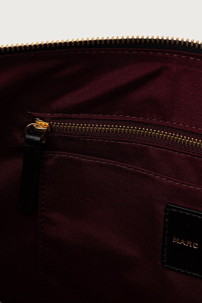 Klasična torbica ženska usnjena LARGE SHOULDER BAG MARC JACOBS 2P6HSH022H01 črna