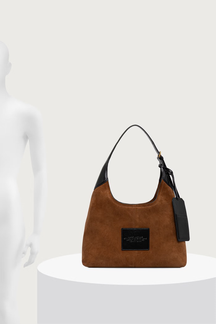 MARC JACOBS Torebka hobo damska zamszowa THE BELTED SACK 2F6HSH032H01