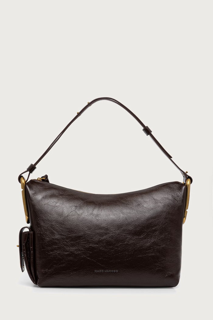 MARC JACOBS Kabelka dámska kožená SCENE LARGE SHOULDER hnedá 2F6HSH002H01