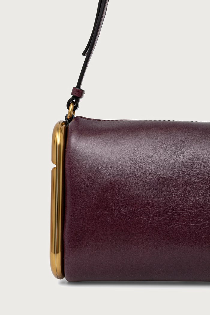 Akcesoria MARC JACOBS Torebka damska skórzana SMALL SHOULDER BAG 2P6HSH013H01 bordowy