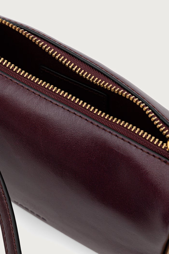Torebka damska skórzana SMALL SHOULDER BAG MARC JACOBS bordowy 2P6HSH013H01