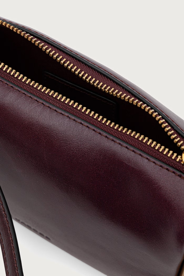 Torebka damska skórzana SMALL SHOULDER BAG MARC JACOBS bordowy 2P6HSH013H01