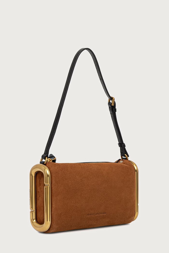 MARC JACOBS Torebka damska zamszowa SMALL SHOULDER BAG 2F6HSH018H01 pomarańczowy AW26