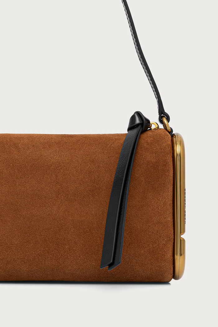 Akcesoria MARC JACOBS Torebka damska zamszowa SMALL SHOULDER BAG 2F6HSH018H01 pomarańczowy