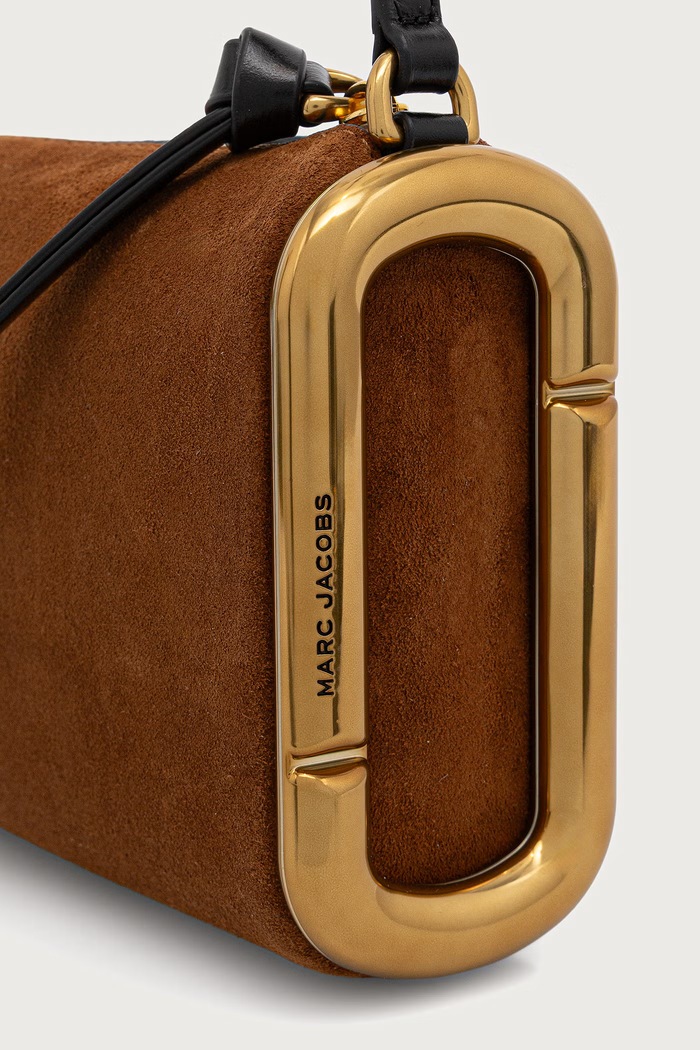 Torebka damska zamszowa SMALL SHOULDER BAG MARC JACOBS 2F6HSH018H01 pomarańczowy