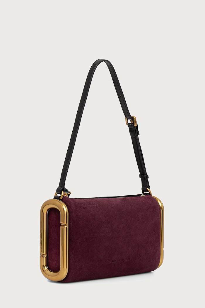 MARC JACOBS Torebka damska zamszowa SMALL SHOULDER BAG 2F6HSH018H01 fioletowy AW26