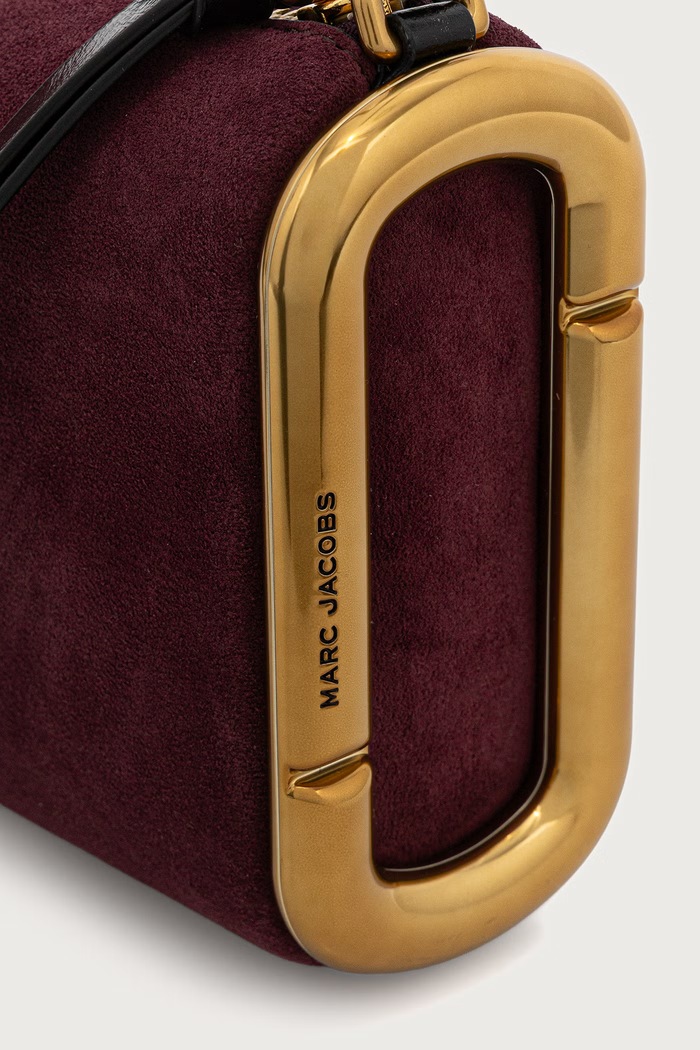 Torebka damska zamszowa SMALL SHOULDER BAG MARC JACOBS 2F6HSH018H01 fioletowy