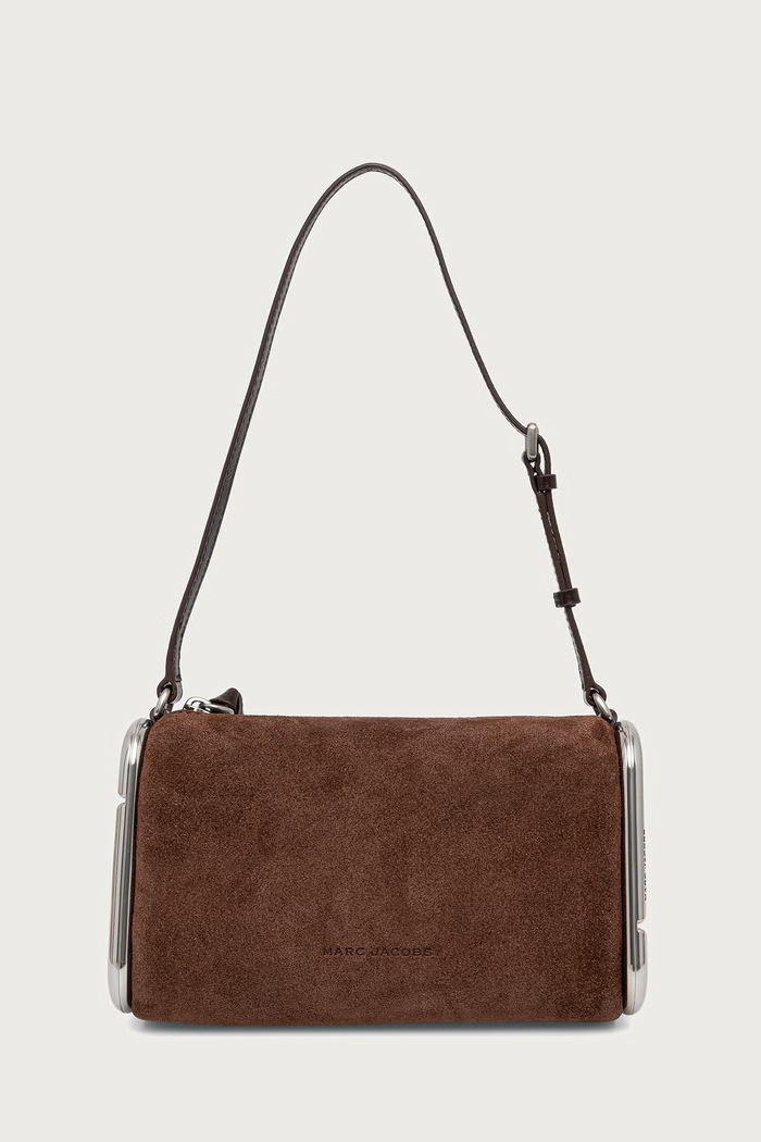 MARC JACOBS Torebka damska zamszowa SMALL SHOULDER BAG brązowy 2F6HSH018H01