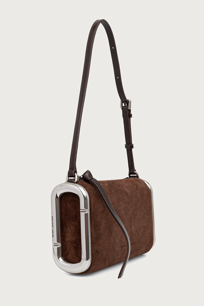 MARC JACOBS Torebka damska zamszowa SMALL SHOULDER BAG 2F6HSH018H01 brązowy AW26