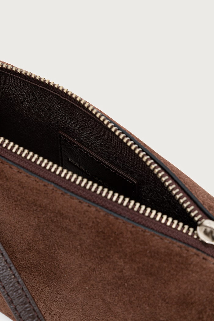 Torebka damska zamszowa SMALL SHOULDER BAG MARC JACOBS brązowy 2F6HSH018H01