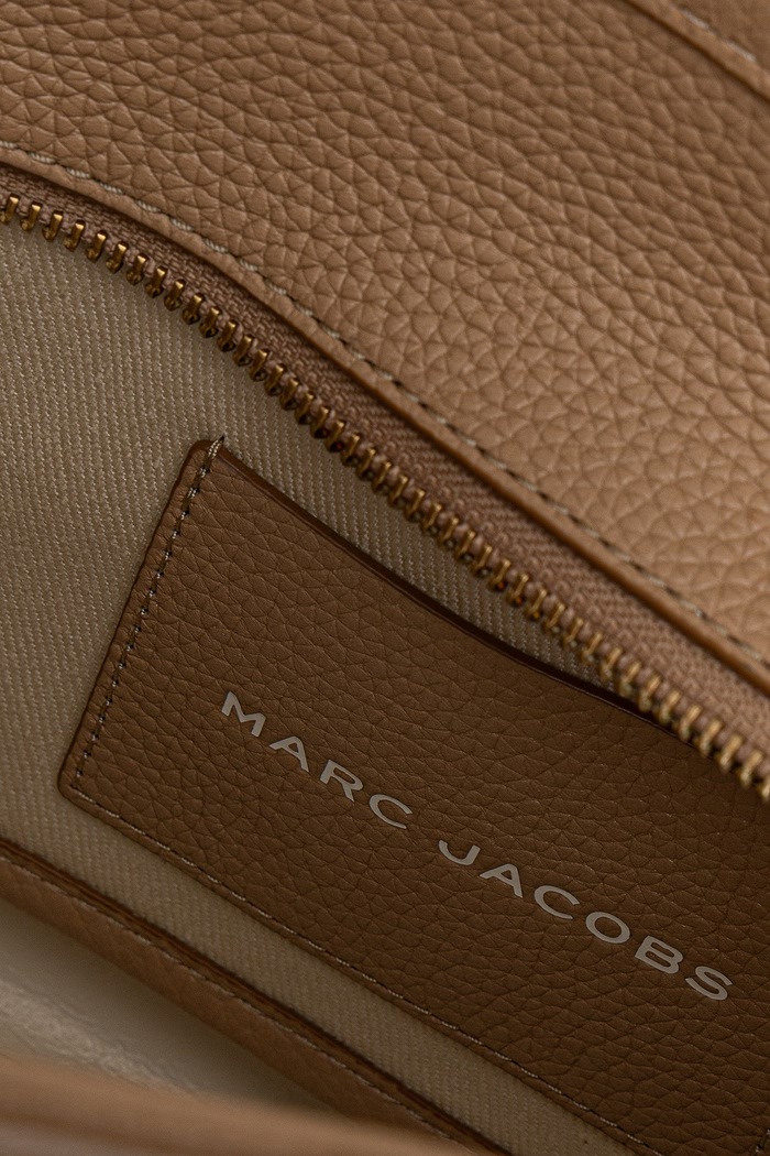 Чанта tote дамска от кожа THE SMALL TOTE MARC JACOBS бежов H009L01SP21