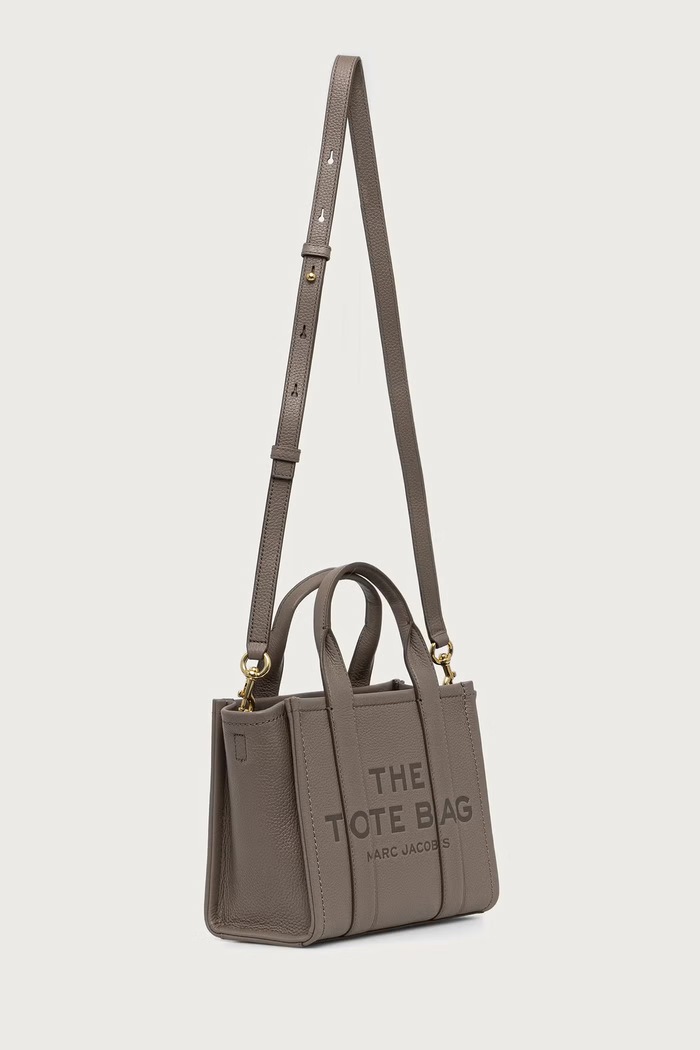 MARC JACOBS Torebka tote damska skórzana THE SMALL TOTE H009L01SP21 szary AW26
