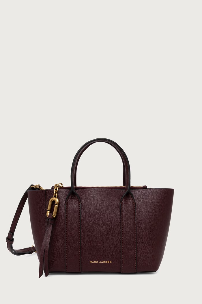 MARC JACOBS Torebka crossbody damska skórzana SCENE SMALL WORK TOTE bordowy 2F6HTT008H01