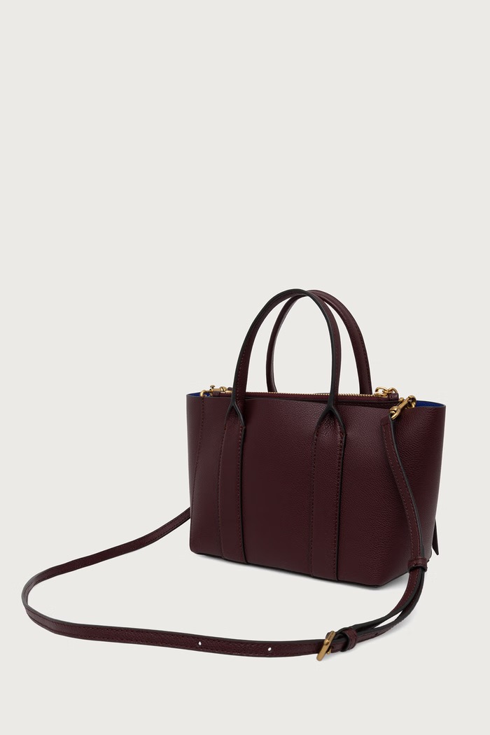 Akcesoria MARC JACOBS Torebka crossbody damska skórzana SCENE SMALL WORK TOTE 2F6HTT008H01 bordowy