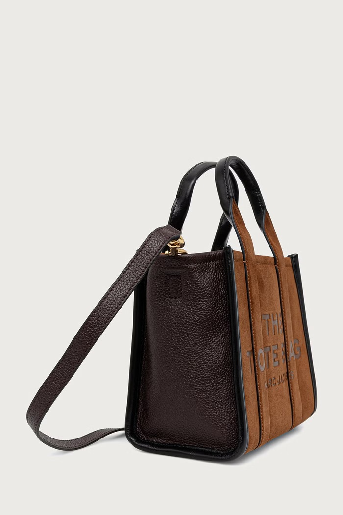 MARC JACOBS Torebka crossbody damska zamszowa THE SMALL TOTE 2F5HTT030H01 brązowy AW26