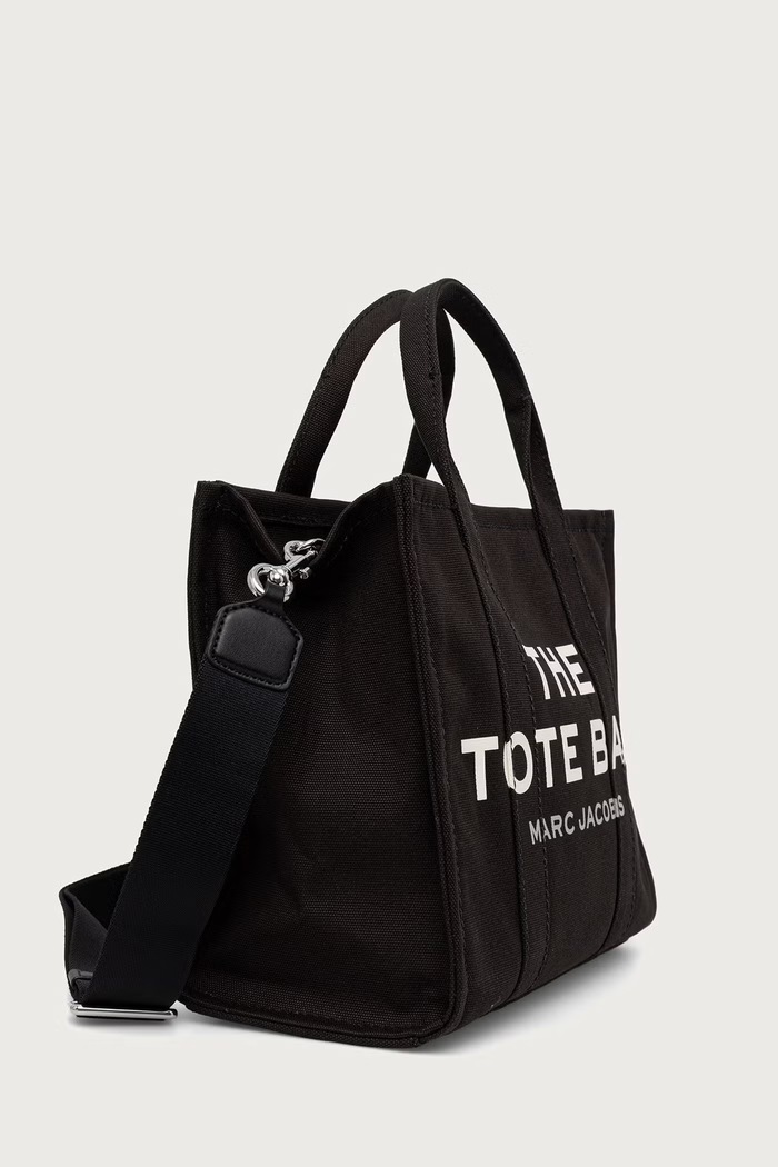 MARC JACOBS Kabelka typu tote dámska bavlnená THE MEDIUM TOTE M0016161 čierna AW26