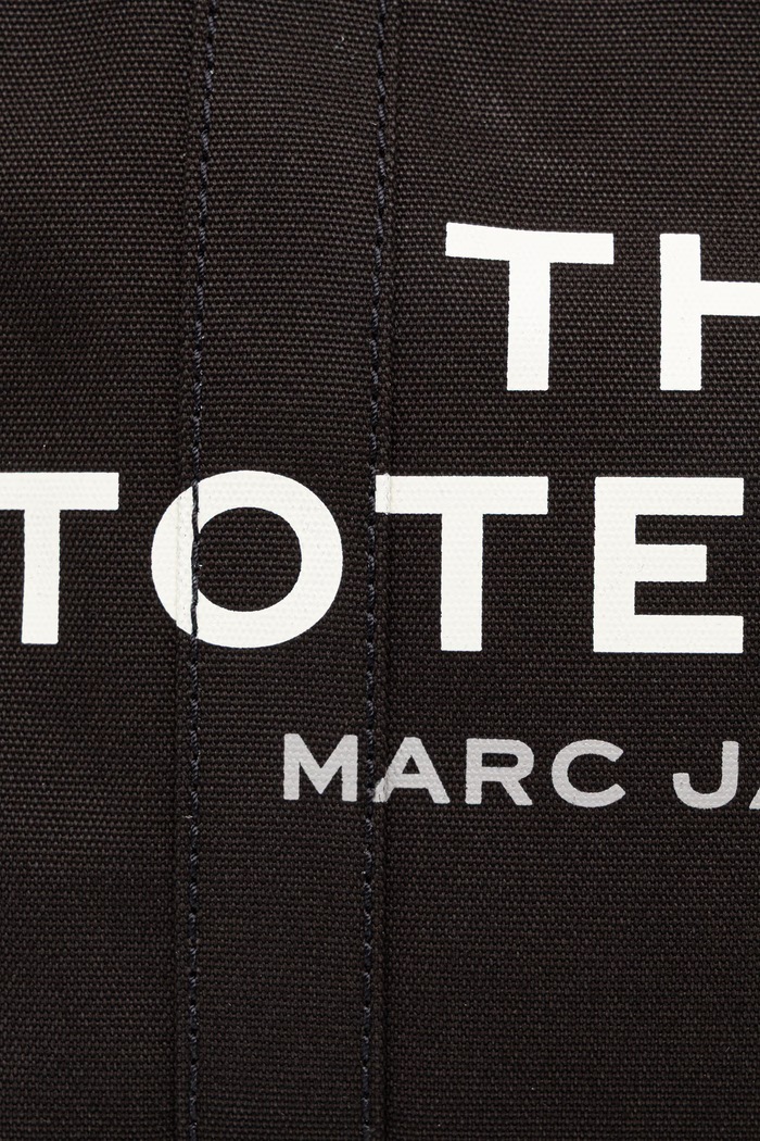 Kabelka typu tote dámska bavlnená THE MEDIUM TOTE MARC JACOBS čierna M0016161
